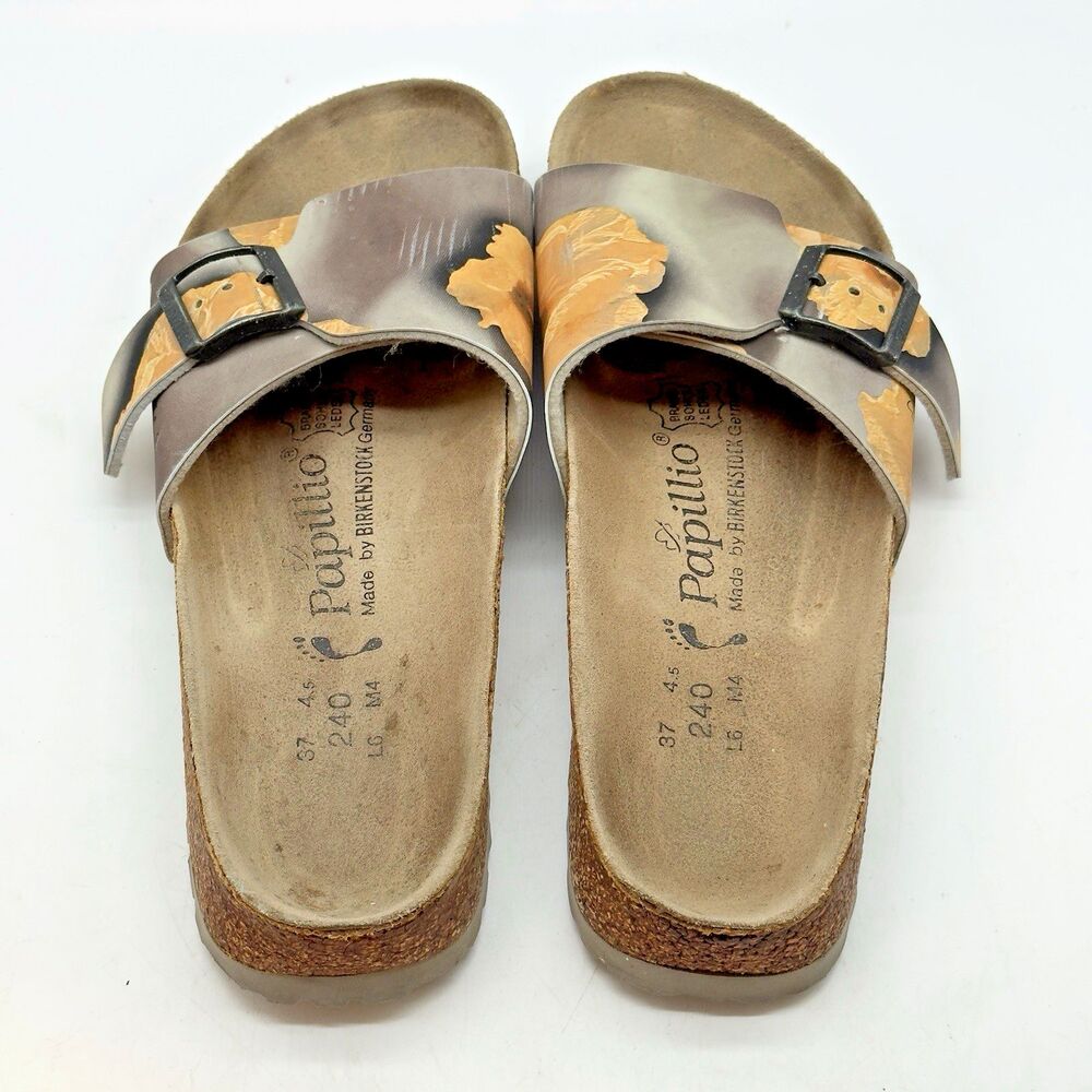 Papillio by Birkenstock Catalina Sandal Women 6 EU 37 Hibiscus Floral Birko-Flor - Picture 6 of 10